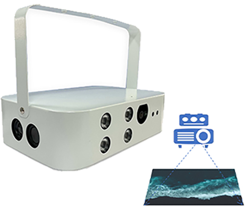 Interactive box (can be equipped with a projector or LED screen) Boîte interactive (peut être équipée d'un projecteur ou d'un écran LED)