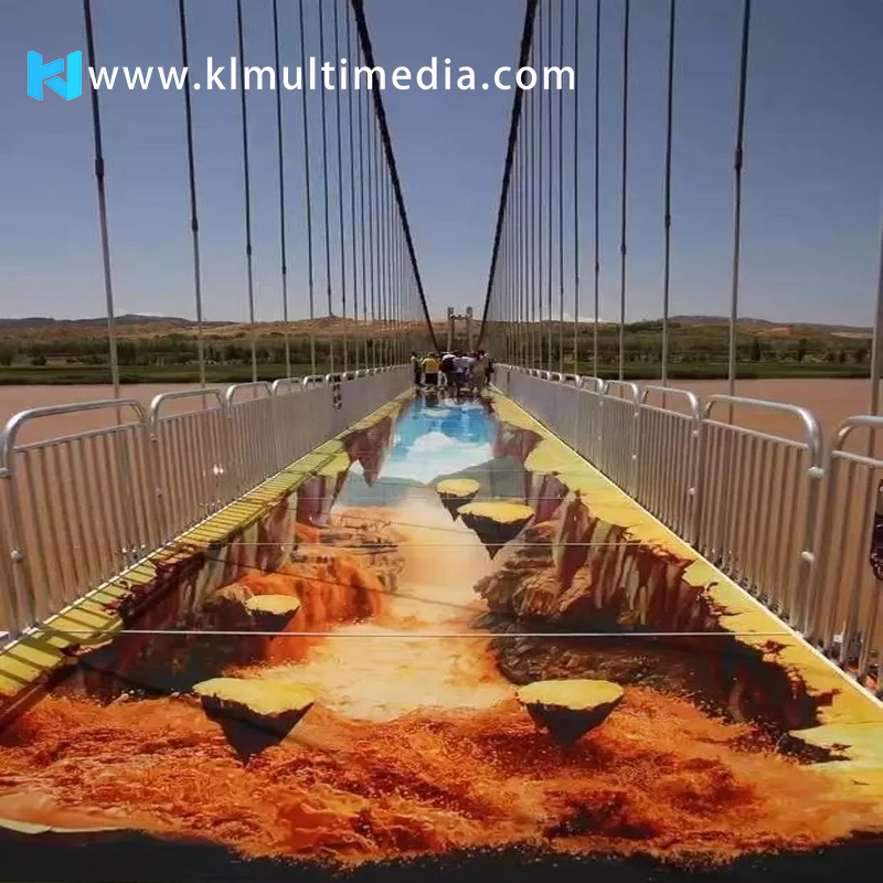 Écran à effets spéciaux en verre 3D