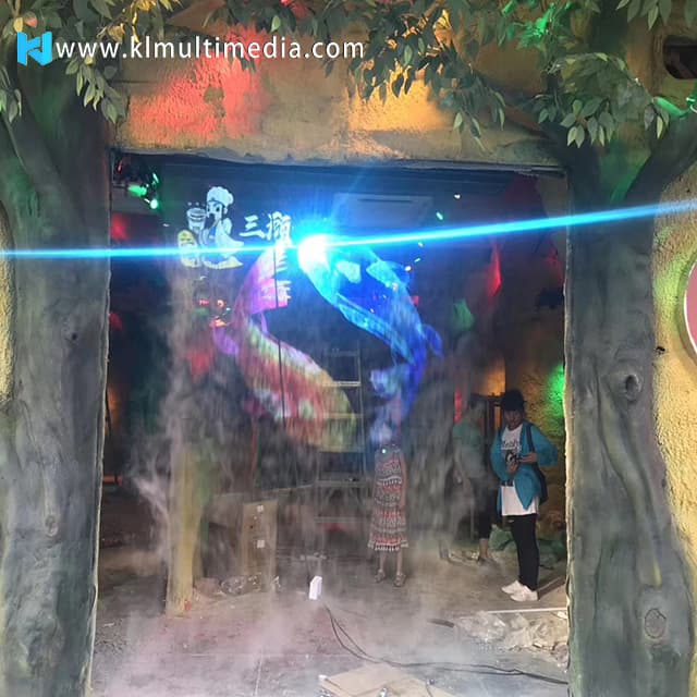 Projection sur écran antibrouillard