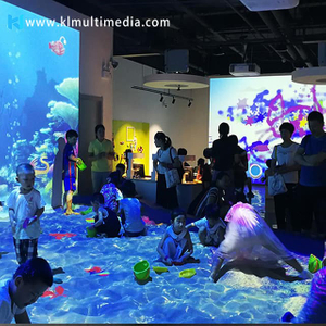 Plage de sable interactive