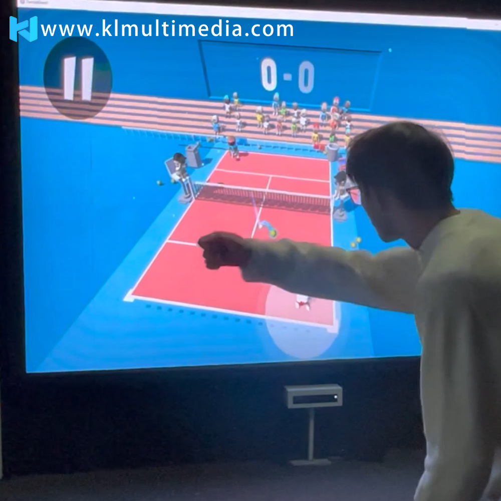 Mur de tennis interactif