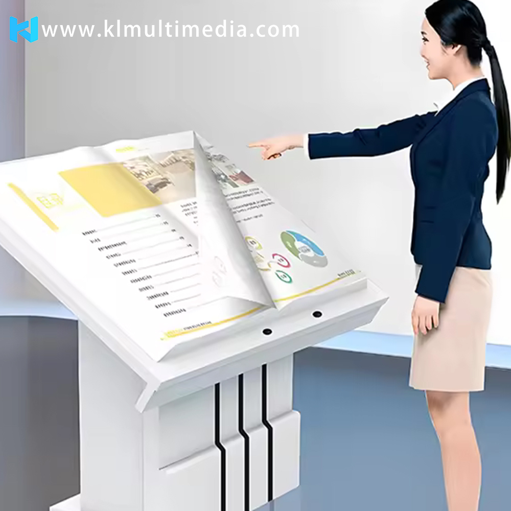 Projection de livres interactifs