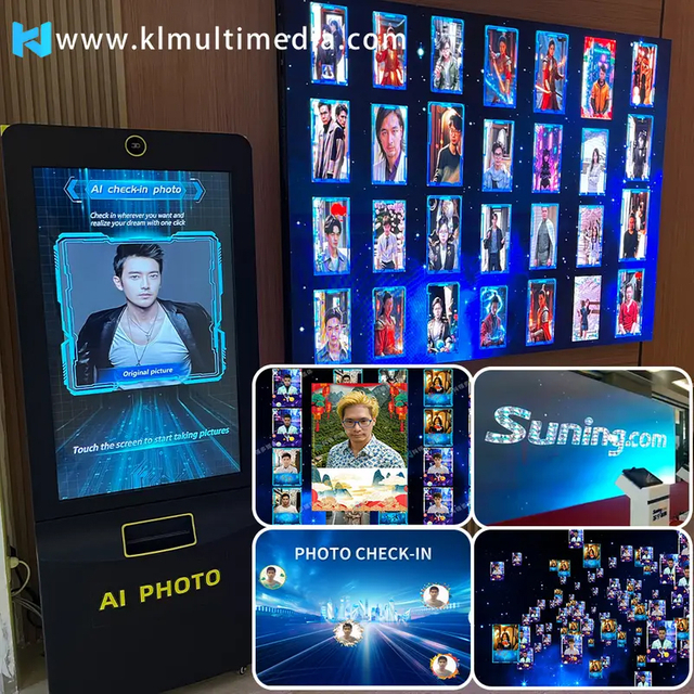 Mur de mosaïque de photos