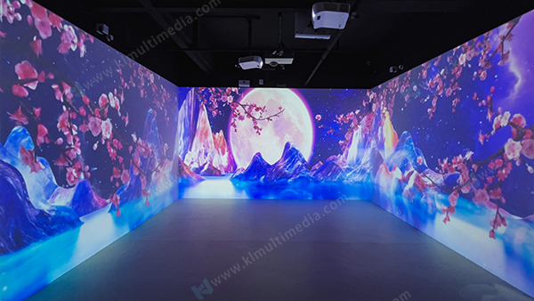 Paysage de fleurs de p&ecirc;cher