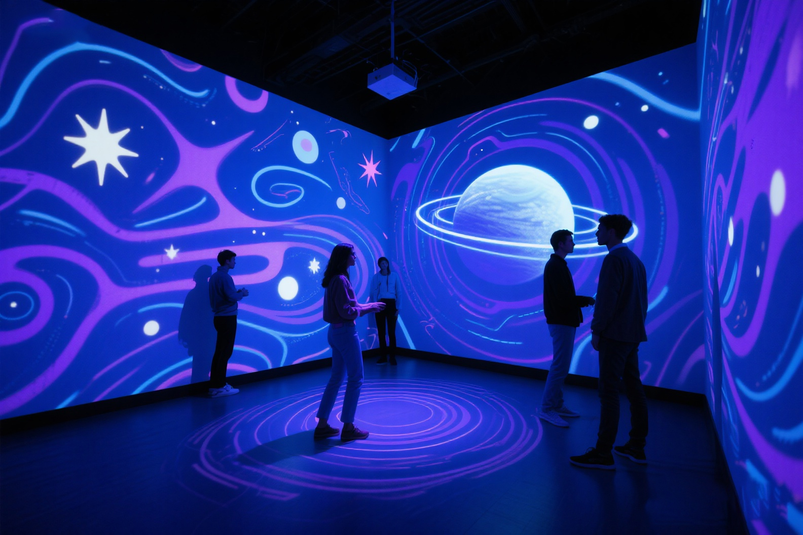 Salle de projection immersive