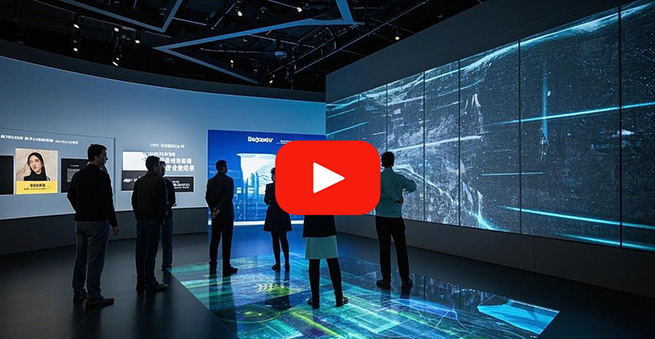 Visite du hall d"exposition